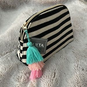 New ULTA striped cosmetic bag